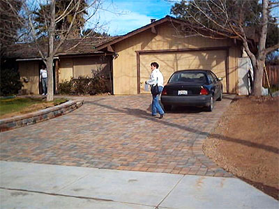 Brick Paver Driveway, Clovis, CA